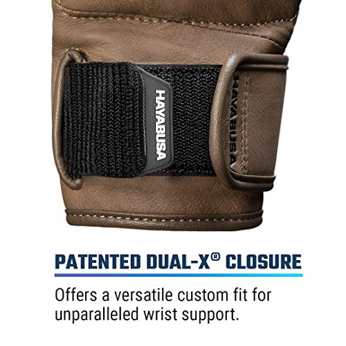 Hayabusa T3 LX Leather 4oz MMA Fight Gloves for Men & Women - Brown, Large - Image 4