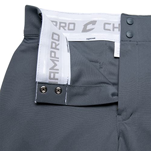 CHAMPRO boys Triple Crown Polyester Knicker, Graphite, Small US - Image 5