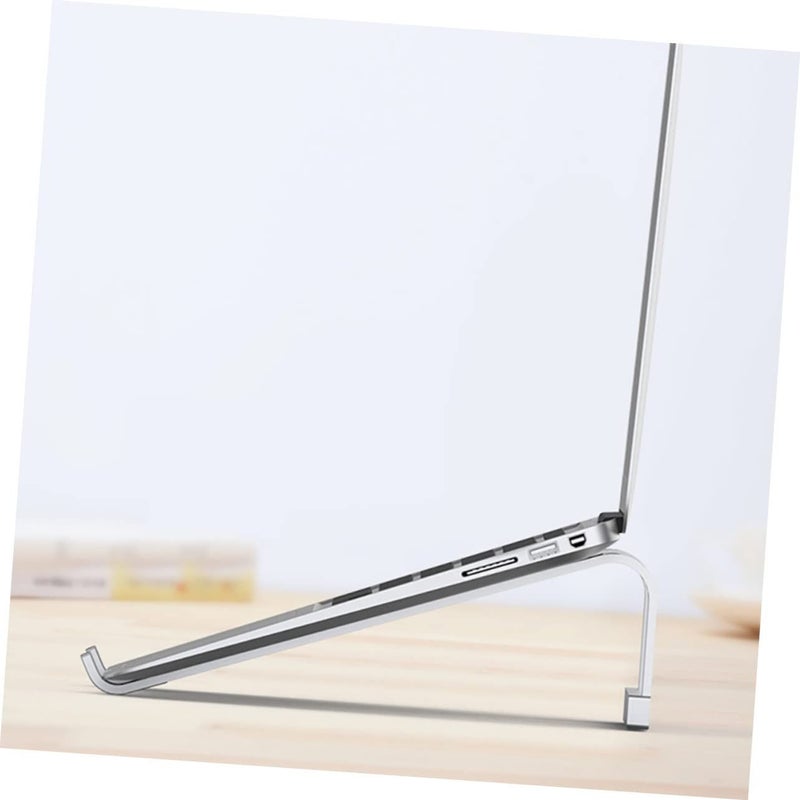 Ergonomic Aluminum Laptop Stand Dual Height Adjustable Elevated Cooling Rack - Image 5