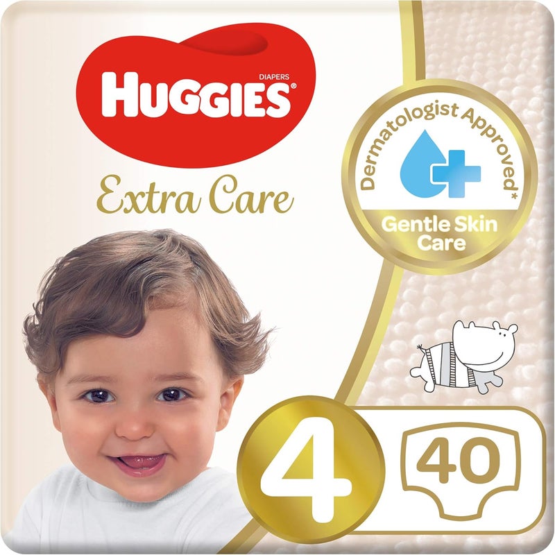 Huggies Extra Care Diapers Size 4, 40 Count - Image 1