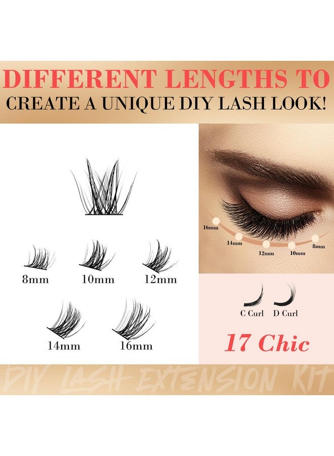 ميوفيو وصلات رموش ميوڤوي العنقودية، 180 قطعة، رموش عنقودية، رموش فردية رقيقة، رموش عنقودية بشريط رفيع للغاية، رموش صناعية ناعمة من فرو المنك، علبة مختلطة (C-8-16mix) - Image 3