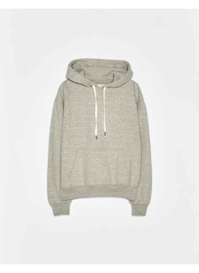 LOUD UNIVERSE Women’s Grey Hoodie – Casual Long Sleeve Hooded Sweatshirt with Pockets – Cotton Blend – Comfortable Winter Hoodie For Women  - Image 3