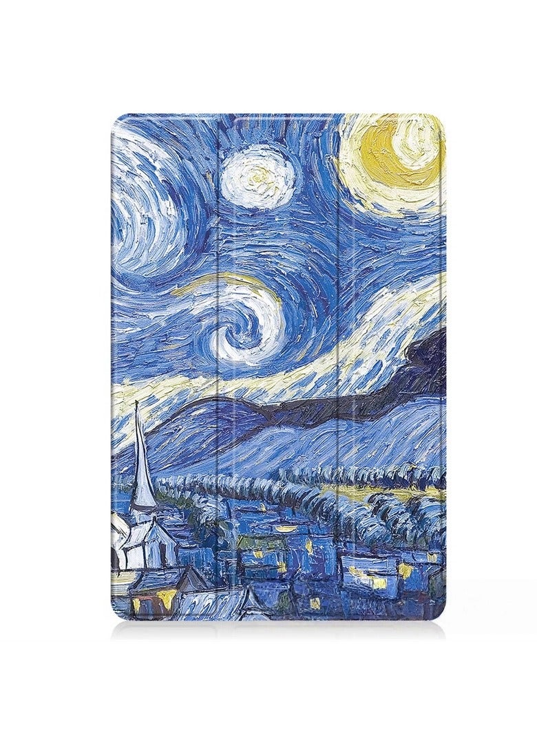 عام غطاء واقي لـ Lenovo Idea Tab 11 TB336ZU 2025 - تصميم فني ثلاثي الطيات فائق النحافة - تركيب دقيق - دعم ثابت - مقاوم للخدوش والتآكل