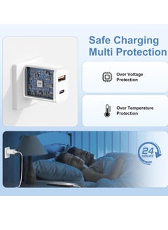 General iPhone 15 Charger, 10ft USB C Charger, 20W Dual USB Fast Wall Charger, USB C Charger Block for iPhone 15/15 Pro/15 Pro Max/iPad Pro/AirPods and More  - Image 4