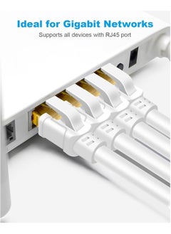 erorex CAT 8 Ethernet Cable 25m, Indoor & Outdoor, High Speed 40Gbps 2000MHz SFTP Network Internet Cable with Gold Plated RJ45 Connector for Gaming, Router, PC, Heavy Duty, UV Resistant (25m White)  - Image 4