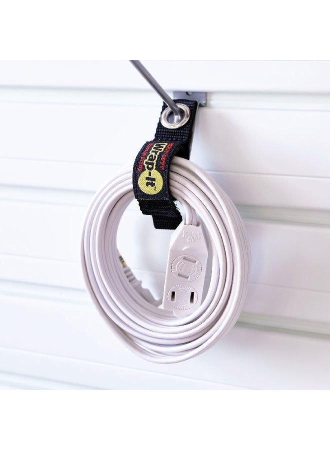 Wrap-It Storage 4-Piece Heavy-Duty UV Resistant Polypropylene Storage Strap Set Black 17.78 x 4.8 cm 5010504 - Image 2