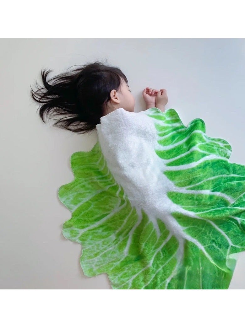 Nap Blanket Cute Funny Cabbage Blanket Office Air Conditioning Blanket Baby Blanket - Image 5
