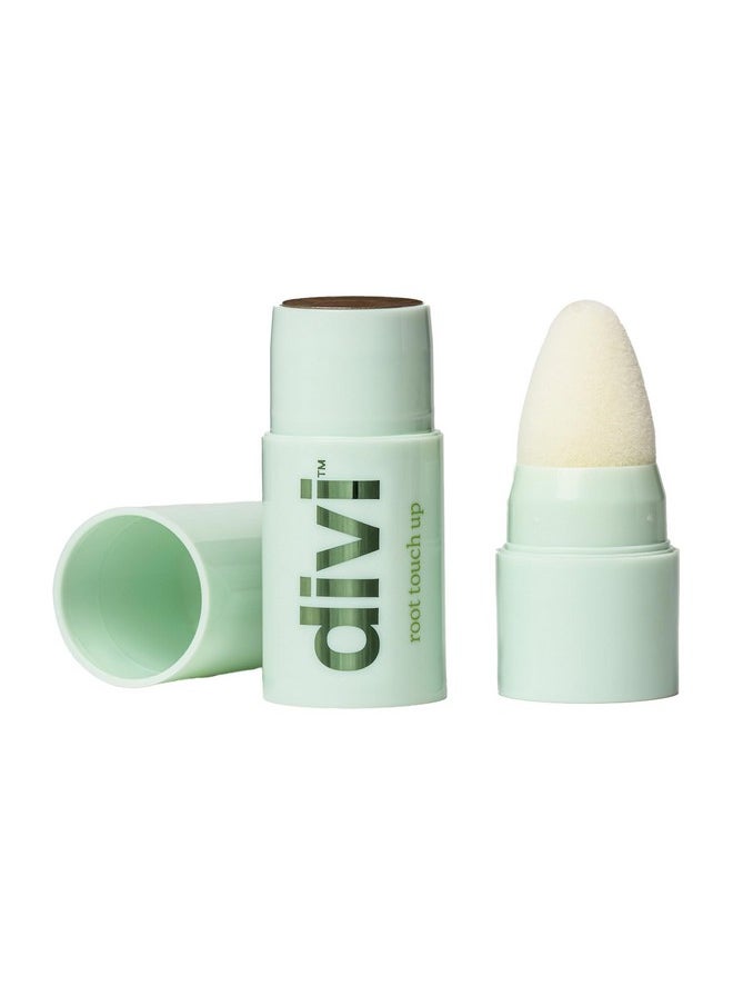 DiVi - Divi Root Touch Up Powder for Gray Hair Coverage, Dark Brown - Image 1