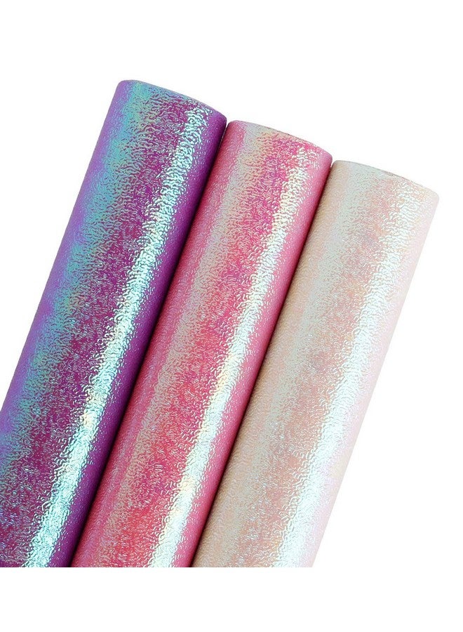WRAPAHOLIC Wrapping Paper Roll Pink/White/Purple Rainbow Color For Birthday Wedding Mother'S Day Valentine'S Day Holiday Baby Shower Wrap 3 Rolls 30 Inch X 120 Inch Per Roll - Image 1