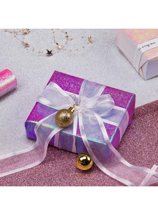 WRAPAHOLIC Wrapping Paper Roll Pink/White/Purple Rainbow Color For Birthday Wedding Mother'S Day Valentine'S Day Holiday Baby Shower Wrap 3 Rolls 30 Inch X 120 Inch Per Roll - Image 3