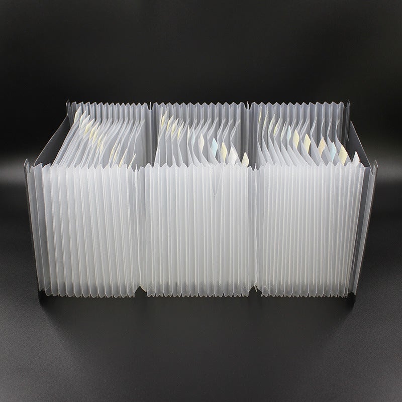 Special Large-Capacity A5 Mini Small Size Organ Clip Multi-Layer Folder Bill Single Storage Bag Telescopic Standing - Image 3