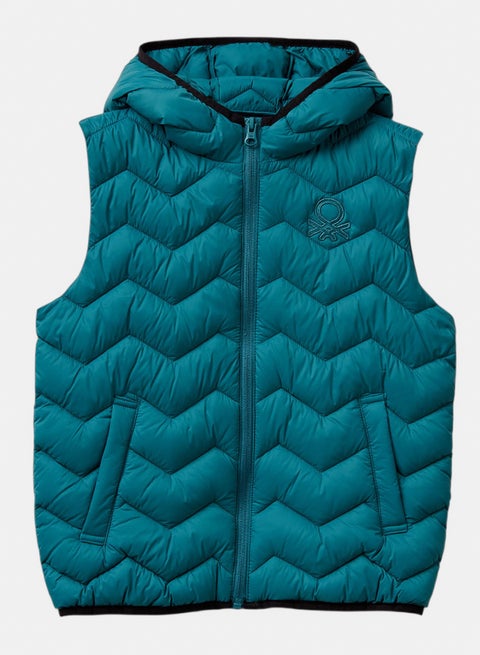 Boys Padded vest with hood