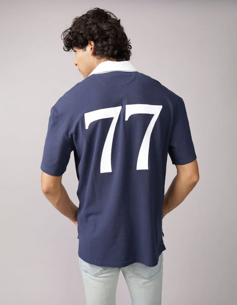 American Eagle AE Graphic Polo Shirt