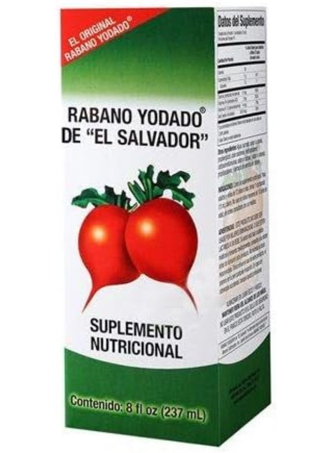 Menper Rabano Yodado De"El Salvador" 8 oz. Dietary Supplement 2-Pack - Image 1