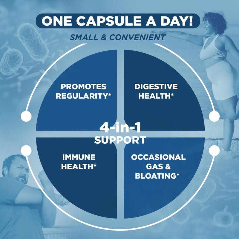 Vital Planet  Vital Flora Ultra Daily Probiotic 60 Billion CFU 60 Diverse Strains 7 Organic Prebiotics Immune Support Digestive Health Shelf Stable Probiotics for Women and Men 30 Capsules - Image 3