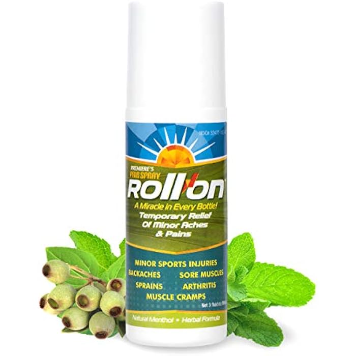 Premiere's Pain Spray All-Natural Menthol & Peppermint Roller Herbal Blend for Joint and Nerve Pain, Muscle Soreness, Sprains, Cramps, Sports Injuries, Back Pain & Neck Shoulder Aches - 1 Pack - Image 1