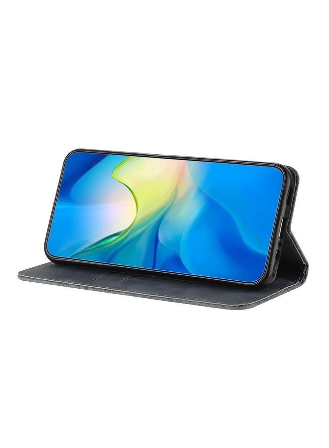 S-TOP Case For Redmi Note 12 Pro 5G Global Ethnic Embossed Adsorption Leather Phone Case - Image 4