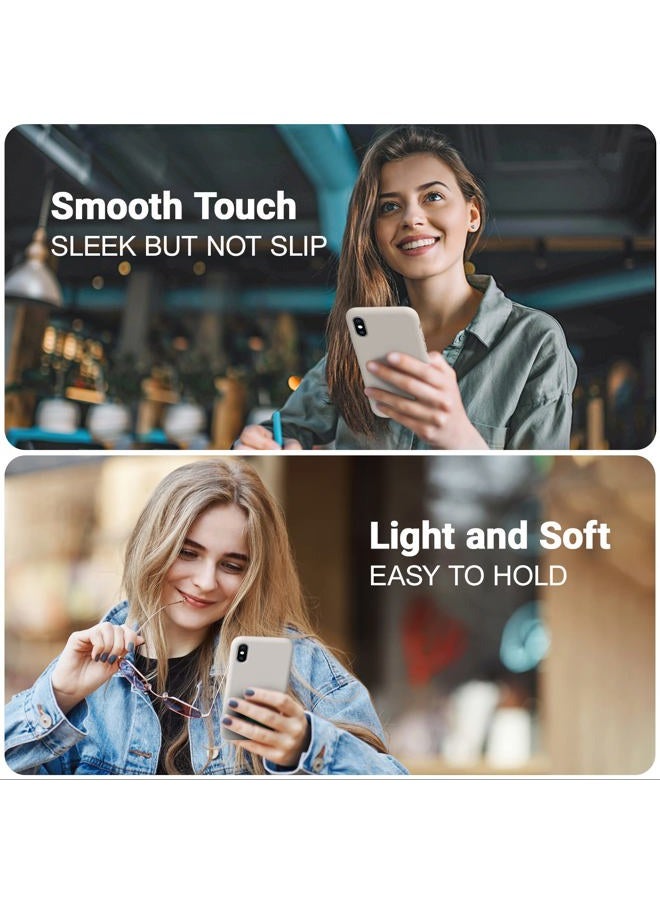 AOTESIER Compatible with iPhone X Protective Case and iPhone Xs Phone Case, Silky Touch Premium Soft Liquid Silicone Rubber Anti-Fingerprint Ultra Slim Thin Cover, 5.8 inch, Stone - Image 2