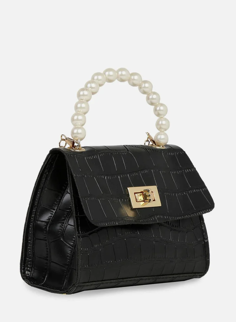 Haute Sauce Textured Magnet Lock Sling Bag