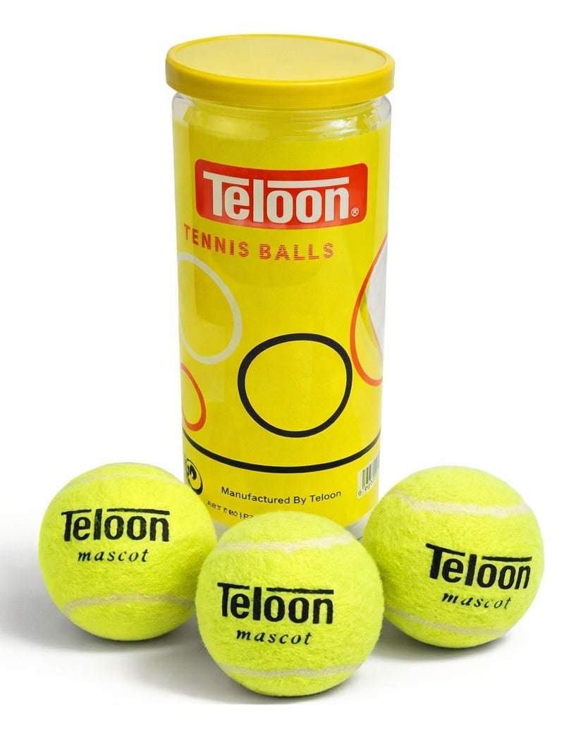 Teloon High Elasticity Training Tennis Balls – Durable Practice Balls for Beginners, Kids & Adults – Ideal for Daily Exercise, Coaching, School & Recreational Tennis Games – Soft Bounce Control – Pack for Outdoor & Indoor Use - Image 1