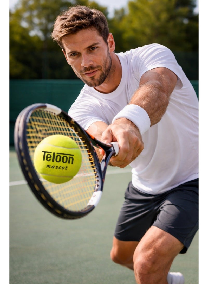 Teloon High Elasticity Training Tennis Balls – Durable Practice Balls for Beginners, Kids & Adults – Ideal for Daily Exercise, Coaching, School & Recreational Tennis Games – Soft Bounce Control – Pack for Outdoor & Indoor Use - Image 2