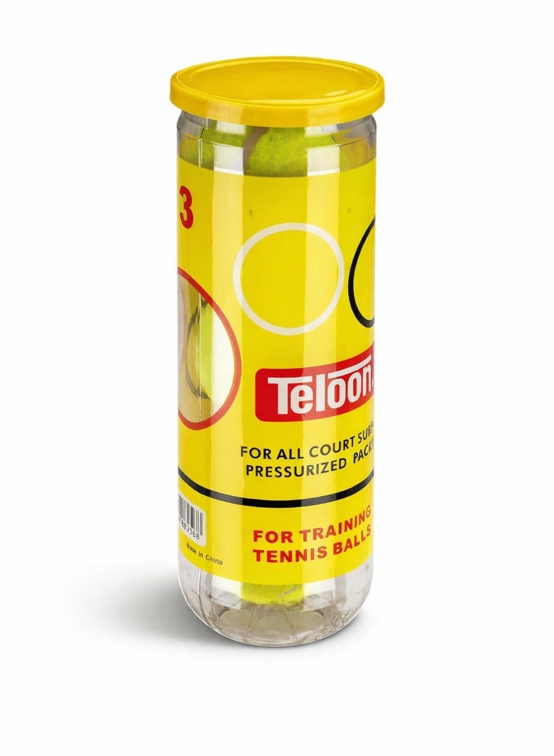 Teloon High Elasticity Training Tennis Balls – Durable Practice Balls for Beginners, Kids & Adults – Ideal for Daily Exercise, Coaching, School & Recreational Tennis Games – Soft Bounce Control – Pack for Outdoor & Indoor Use - Image 3