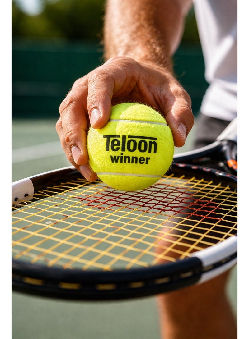 تيلوون كرات تنس تدريبية عالية المرونة - كرات تدريب متينة للمبتدئين والأطفال والكبار - مثالية للتمرين اليومي والتدريب وألعاب التنس المدرسية والترفيهية - تحكم ناعم في الارتداد - عبوة للاستخدام في الهواء الطلق والداخلي - Image 3