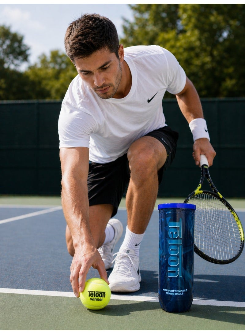 تيلوون كرات تنس تدريبية عالية المرونة - كرات تدريب متينة للمبتدئين والأطفال والكبار - مثالية للتمرين اليومي والتدريب وألعاب التنس المدرسية والترفيهية - تحكم ناعم في الارتداد - عبوة للاستخدام في الهواء الطلق والداخلي - Image 4