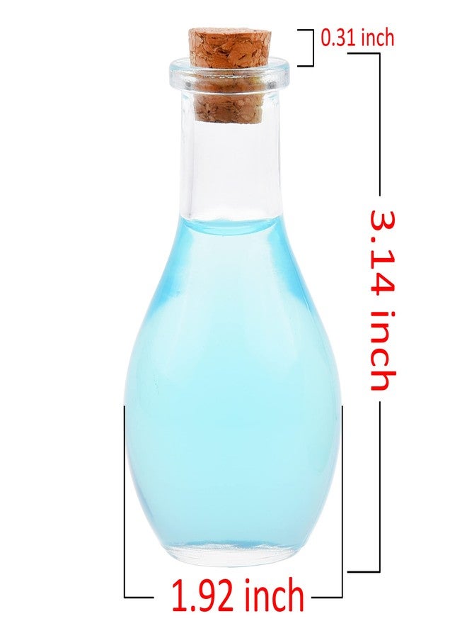 Eco-Fused Small Cosplay Potion Bottle 2x - Clear Spherical Cosplay, Wizard, Witch Costume Accessory - Includes Cork Stopper, Brown Faux Leather Sleeve Holder, Belt Loop - DIY, Crafting, Props - Image 4