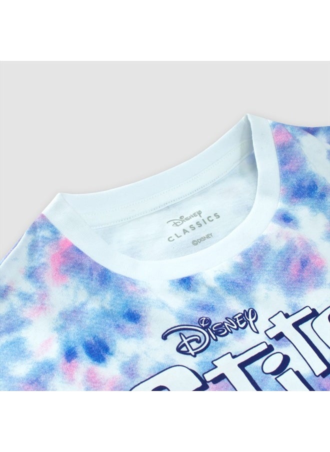 Disney - Lilo and Stitch T-Shirt | Tie Dye Stitch Clothing for Kids | Official Lilo & Stitch Gifts for Girls | 14 Multicolored - Image 1