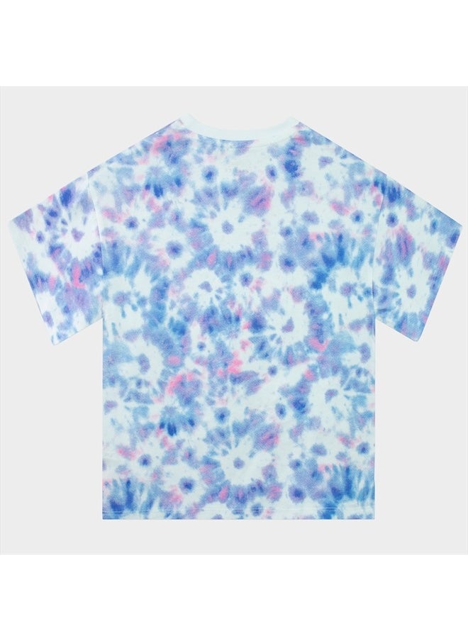 Disney - Lilo and Stitch T-Shirt | Tie Dye Stitch Clothing for Kids | Official Lilo & Stitch Gifts for Girls | 14 Multicolored - Image 1