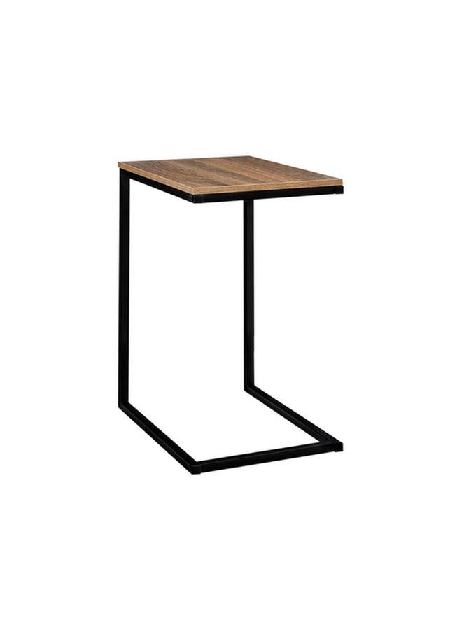 Five Simply Smart Aliaj Metal and Wood Side Table Brown and Black 181281