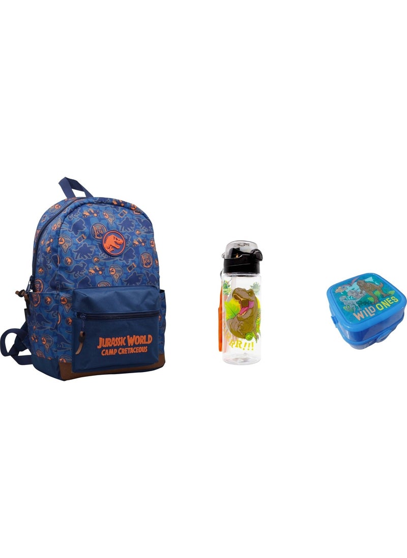 JURASSIC WORLD School Bag, Water Bottle and Lunch Box 