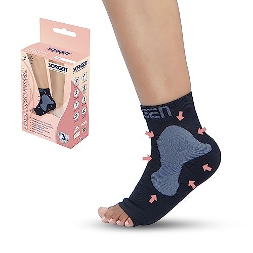 Sorgen Spandex Ankle Sprain Support Sleeve|Compression Sleeve For Tibia And Fibula Sprains|Ankle Sleeve And Protector For Ankle Pain Relief, Stability And Recovery (Xl) - Image 1