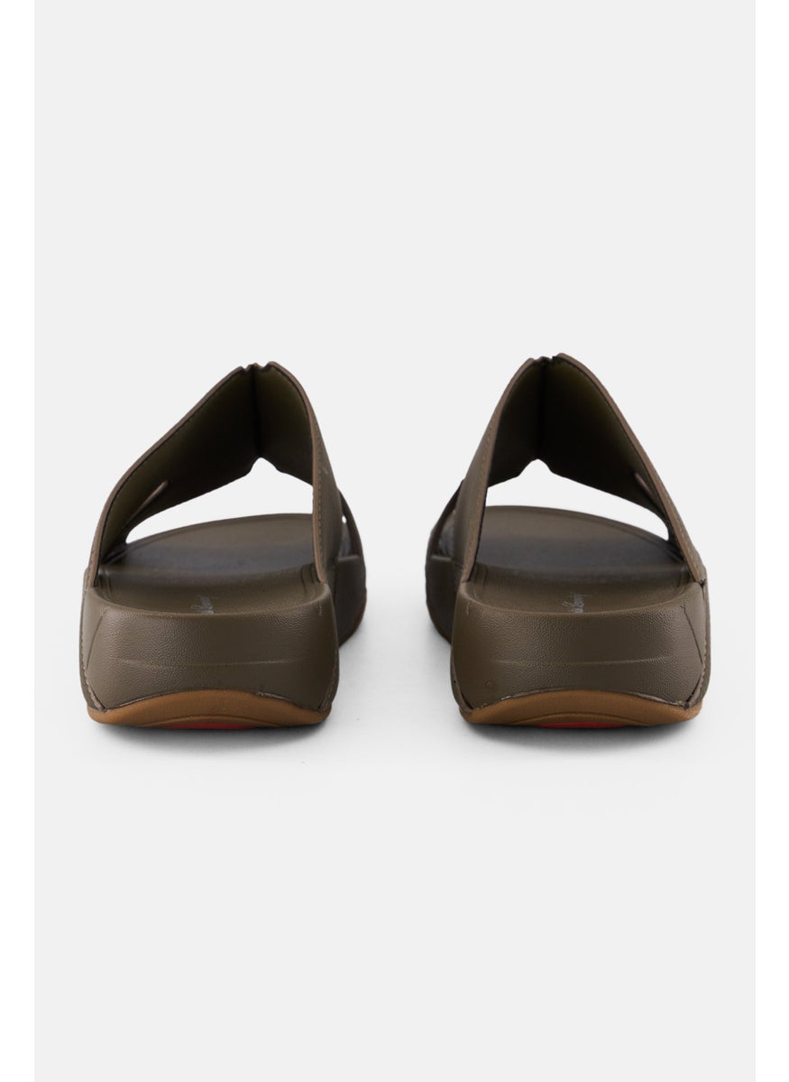 English Laundry Men Slip On Arabic Sandals, Olive  - Image 3