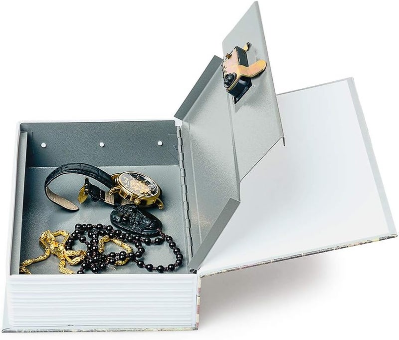 PACOLO Diversion Book Safe Storage Box (9.5"6"2.2"), Dictionary Secret Safe with Security Key Lock, Love, Key - Image 4