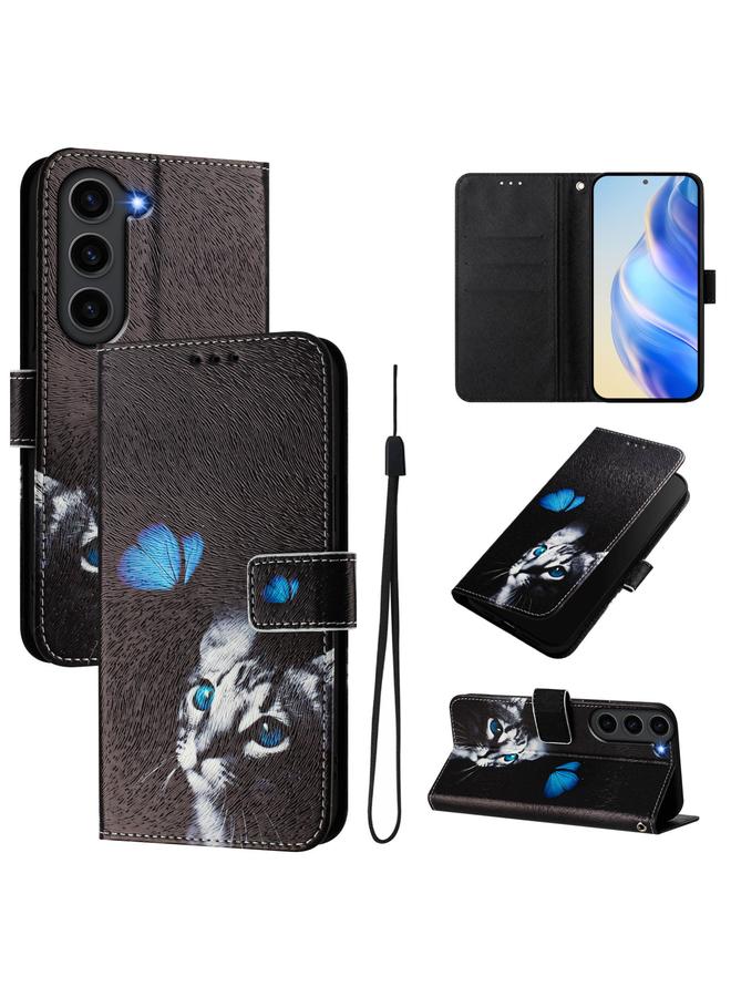 S-TOP Case For Samsung Galaxy S23+ 5G Art Colored Drawing Pattern Leather Phone Case - Image 1