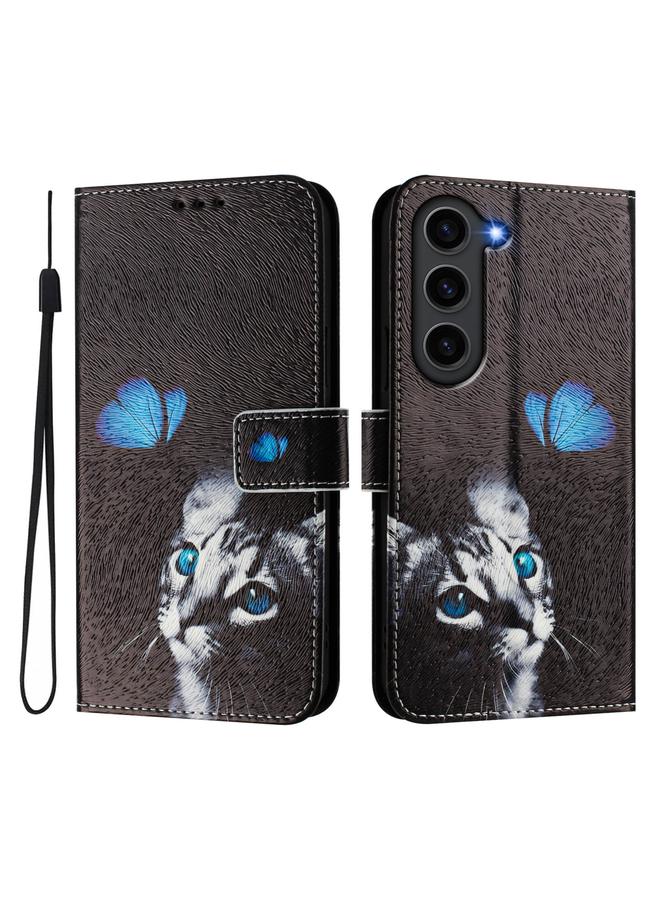S-TOP Case For Samsung Galaxy S23+ 5G Art Colored Drawing Pattern Leather Phone Case - Image 2