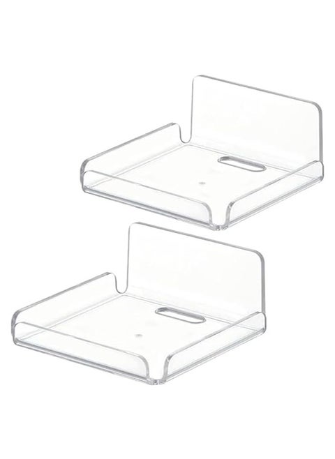 2pcs Camera Bracket Cable Box Shelf Hanging Wall Shelf Wall Rack Shelf Wall Mount Shelves Shelf for Corner Camera Wall Mount Shelf Wall-mounted Camera Rack Router Small Shelf Baby