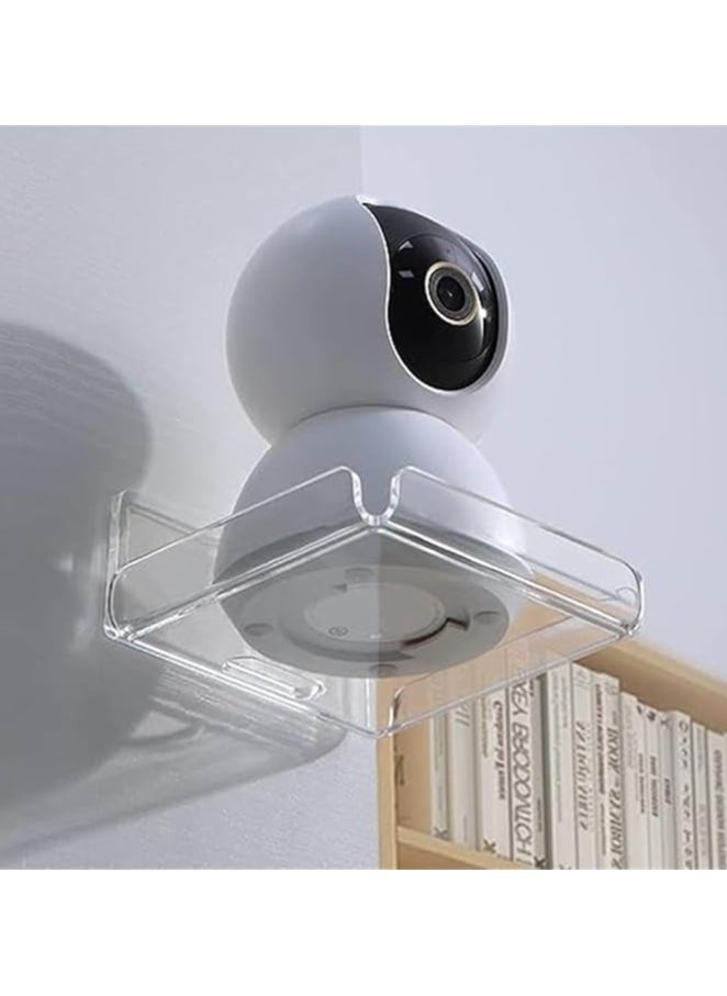 2pcs Camera Bracket Cable Box Shelf Hanging Wall Shelf Wall Rack Shelf Wall Mount Shelves Shelf for Corner Camera Wall Mount Shelf Wall-mounted Camera Rack Router Small Shelf Baby