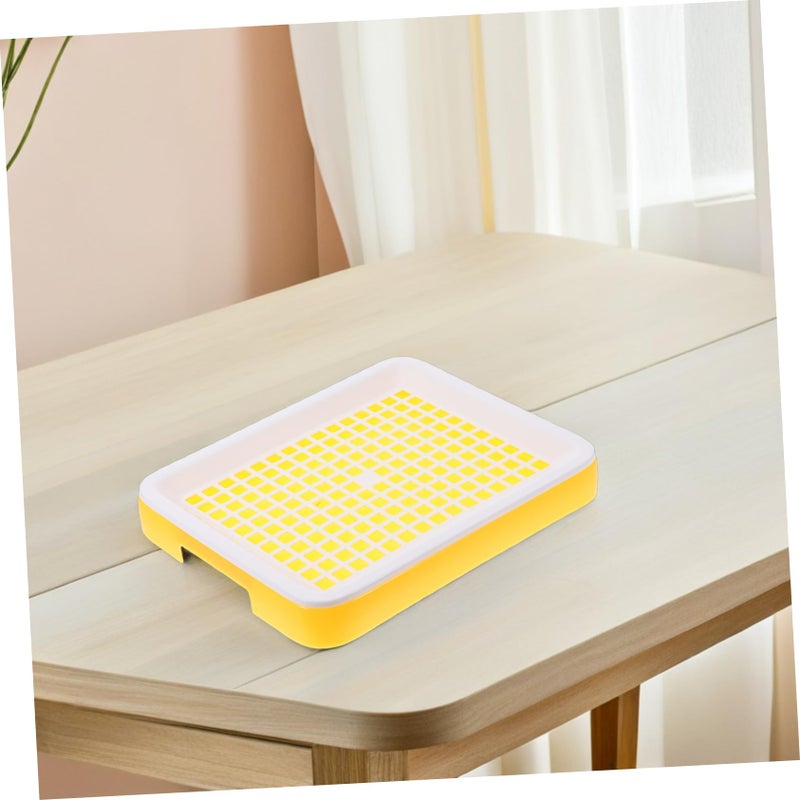 Small Animal Litter Box with Waste Separation Easy Cleaning Rectangular Tray - Image 5