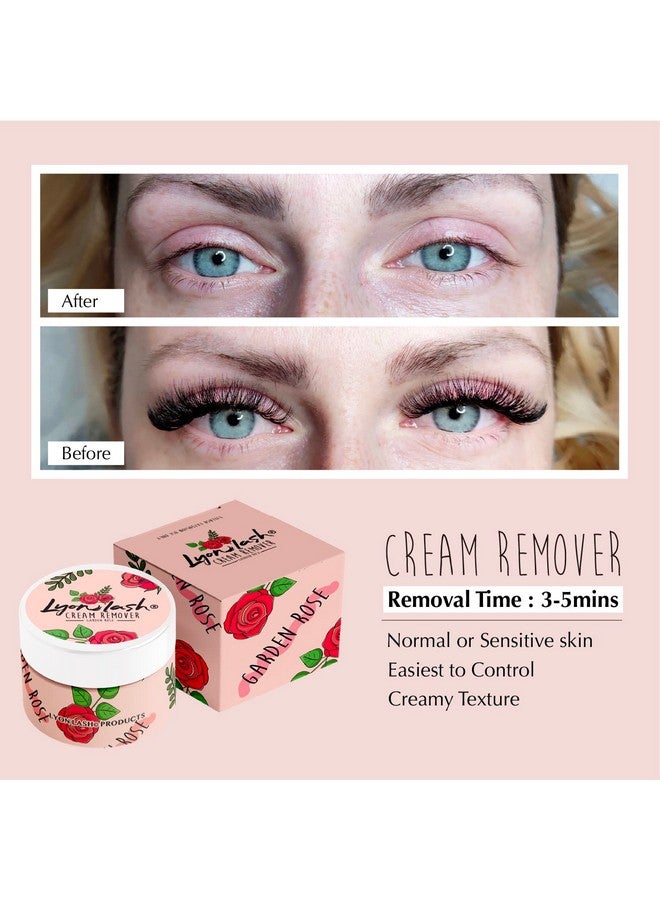 Lyon lash مزيل كريم ليونلاش برو اللطيف 15 جرام 0.51 أونصة سائلة; يزيل غراء تمديد الرموش بفعالية; تهيج منخفض للبشرة الحساسة; مستلزمات أساسية لتمديد الرموش (وردة الحديقة) - Image 4