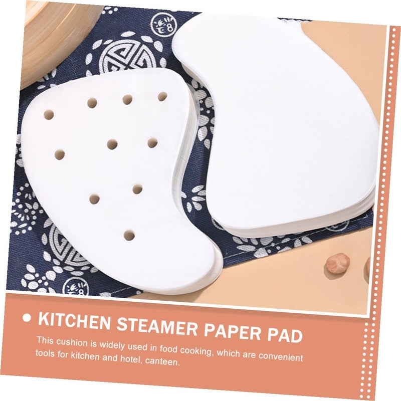 500pcs Nonstick Steamer Paper Liners Perforated Kitchen Steamer Liners Anti-skid Bun Steaming Paper Suitable - Image 3