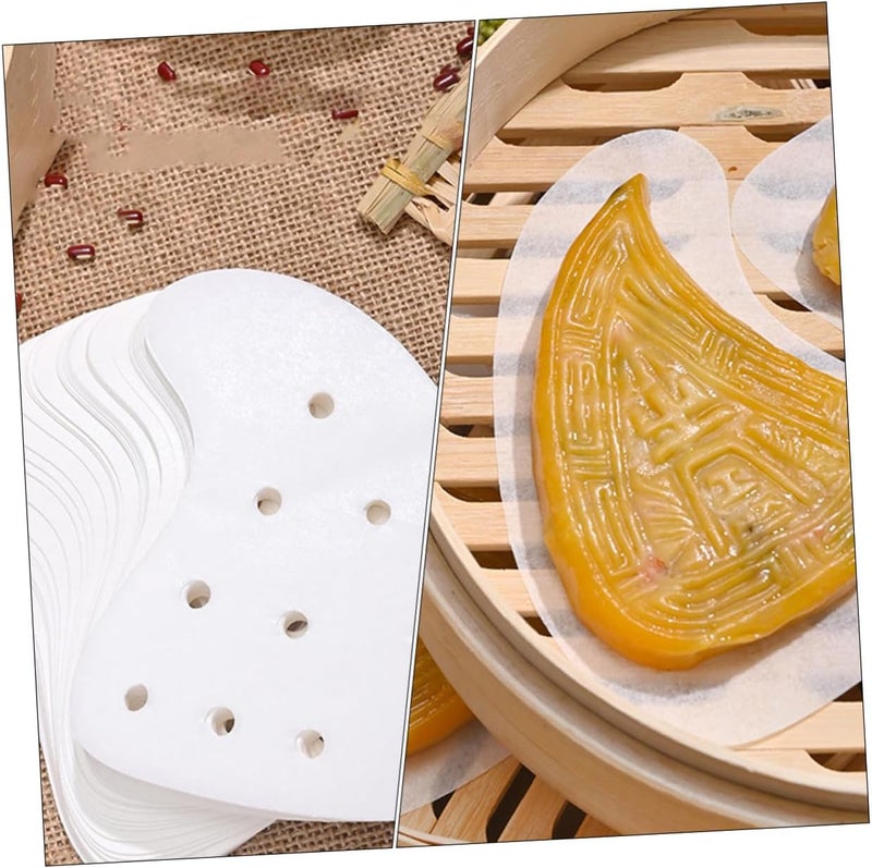 500pcs Nonstick Steamer Paper Liners Perforated Kitchen Steamer Liners Anti-skid Bun Steaming Paper Suitable - Image 5