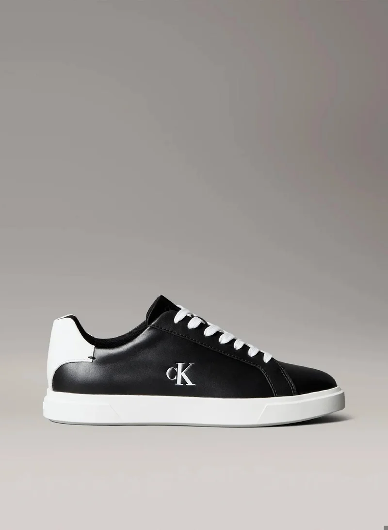 CALVIN KLEIN Leather Signature Logo Trainers
