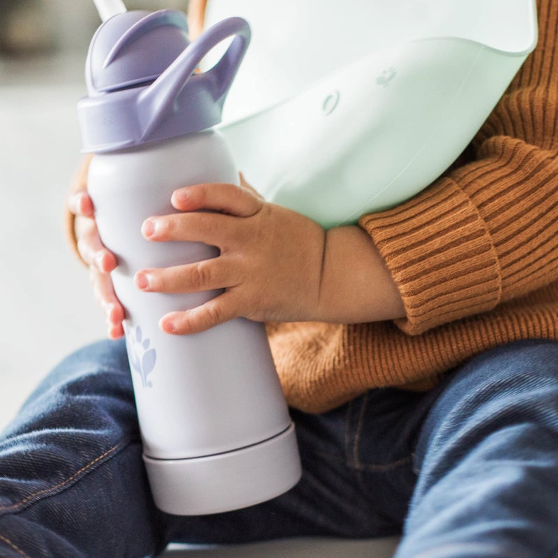 Green SproutsÂ® Sprout WareÂ® Straw Bottle 10oz., 6mo+, Plant-Plastic, Platinum-Cured Silicone, Dishwasher Safe, Grows with Baby, Tested for Hormones - Sage - Image 3