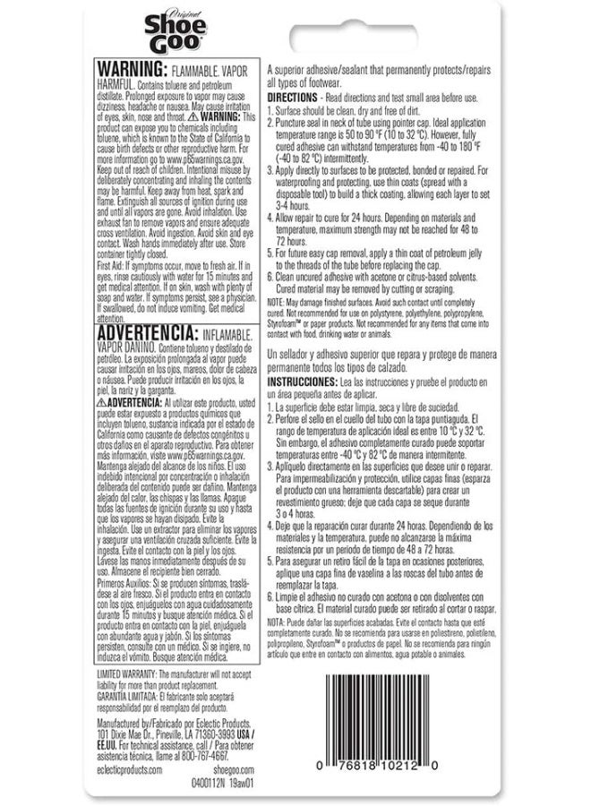 Shoe goo 110212 Adhesive 3.7 Fl Oz Black  - Image 1