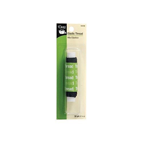 Dritz 9345B Elastic Sewing Thread Black 30Yard