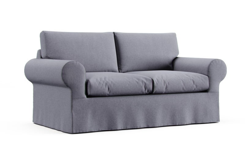 Comfort Works Comfort Works Custom Ektorp Loveseat Cover Replacement Slipcover Compatible with IKEA Ektorp 2Seater Sofa Loveseat  Medium Grey 