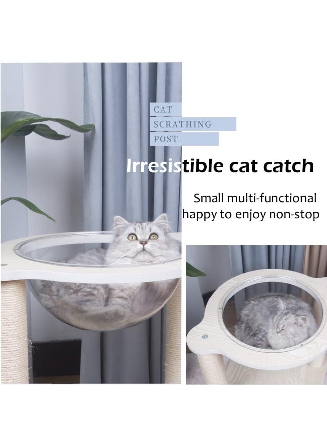NeoStyle Cat Scratching Post Nest, Indoor Cat With Sisal Scratching Post Cat Tree, Kitten Toys Scratching Post Game Interactive (Space Capsule) - Image 5